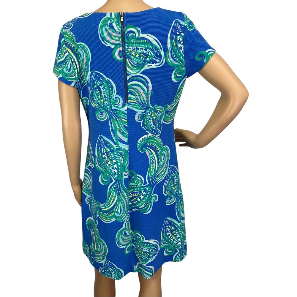 Lilly Pulitzer Layton Shift Dress Blue Crush Size M - Picture 5 of 12